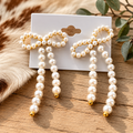 Pearl Bow Earrings