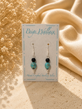 Paige Wallace Turquoise and Onyx Earrings