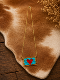 Seed Bead Love Necklace
