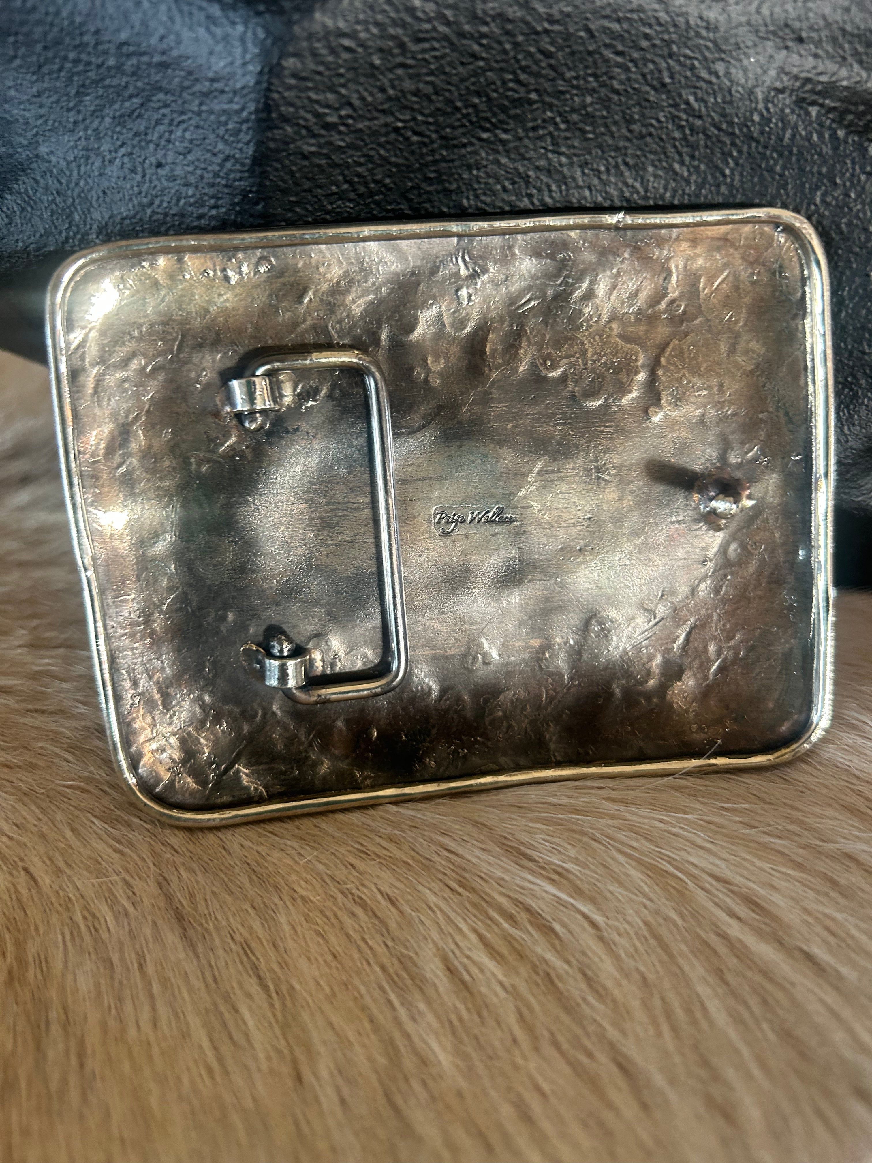 Mookite Carved Floral Buckle