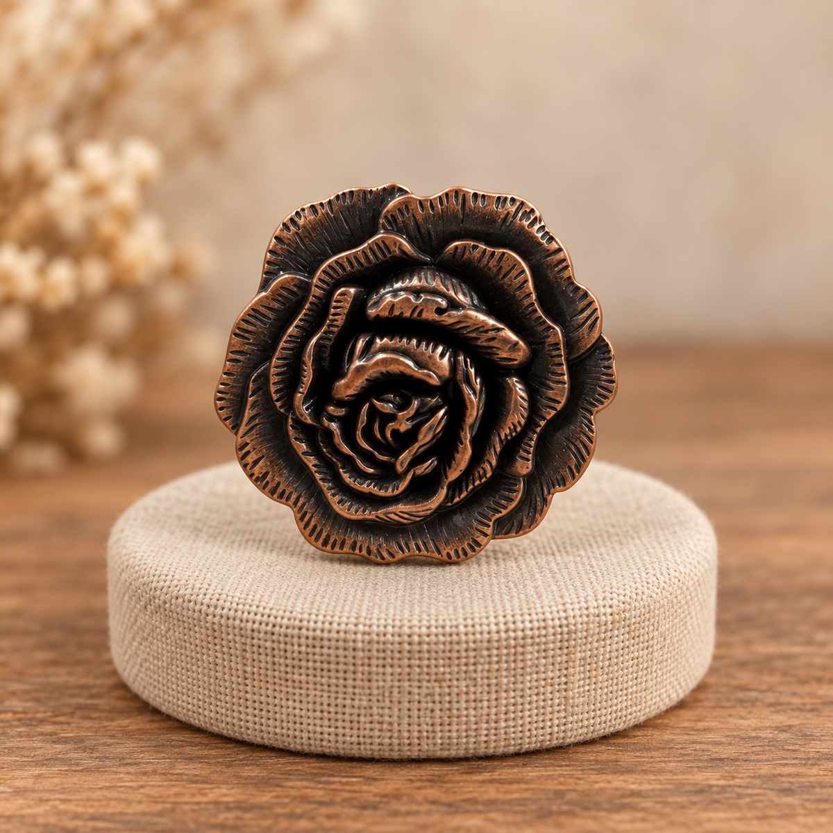 Copper Rose Scarf Slide
