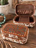 Tooled leather Jewelry box
