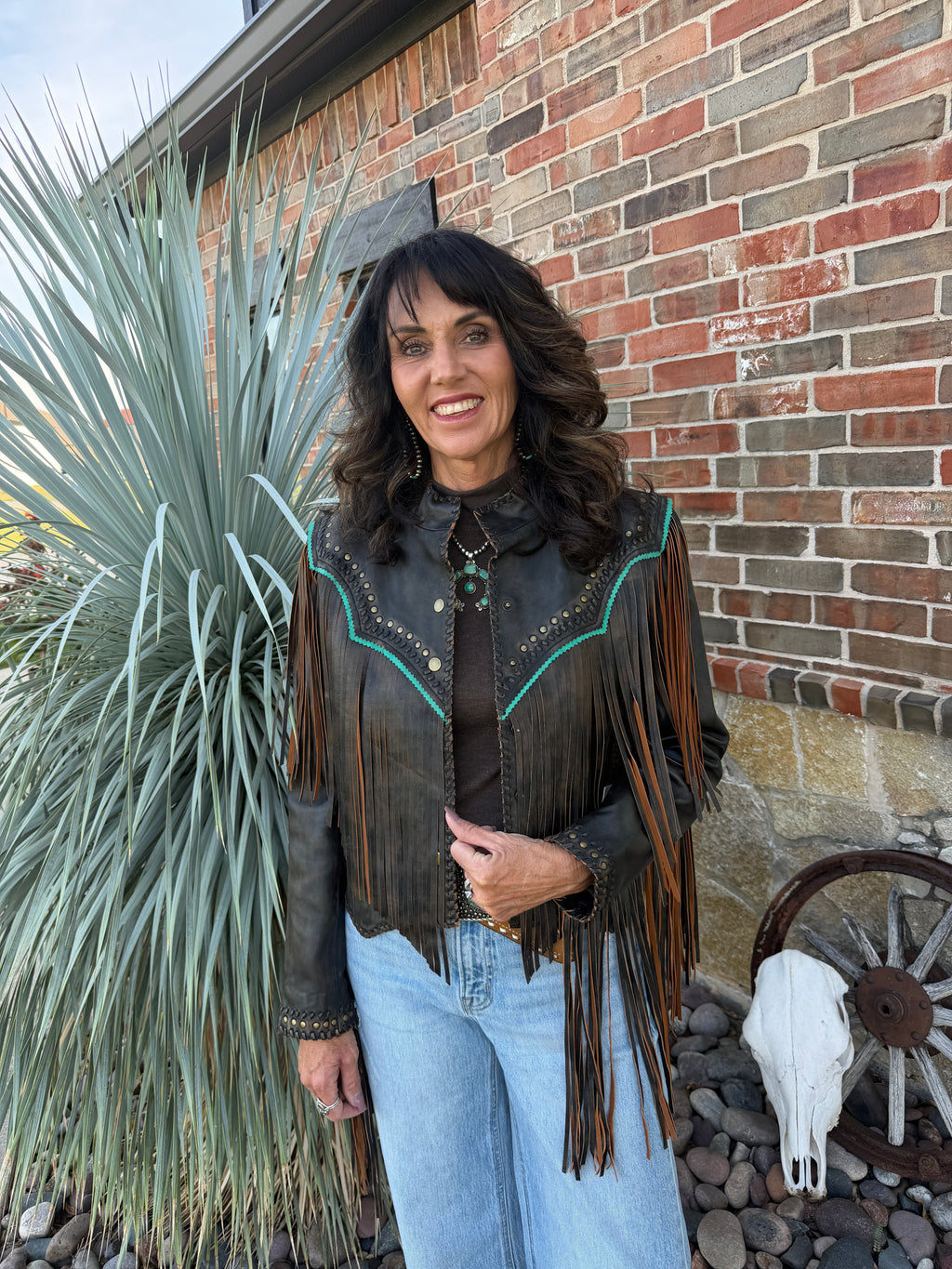 Scully Leather Fringe Jacket