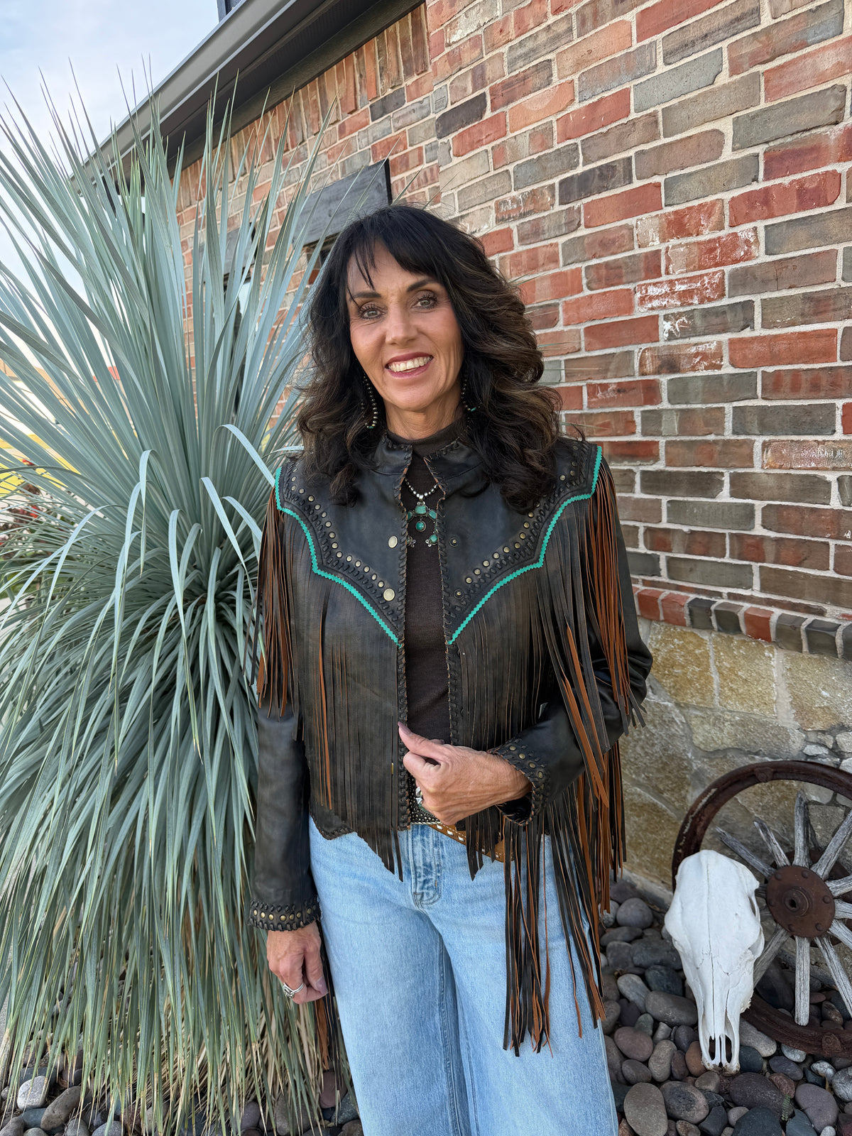 Scully Leather Fringe Jacket