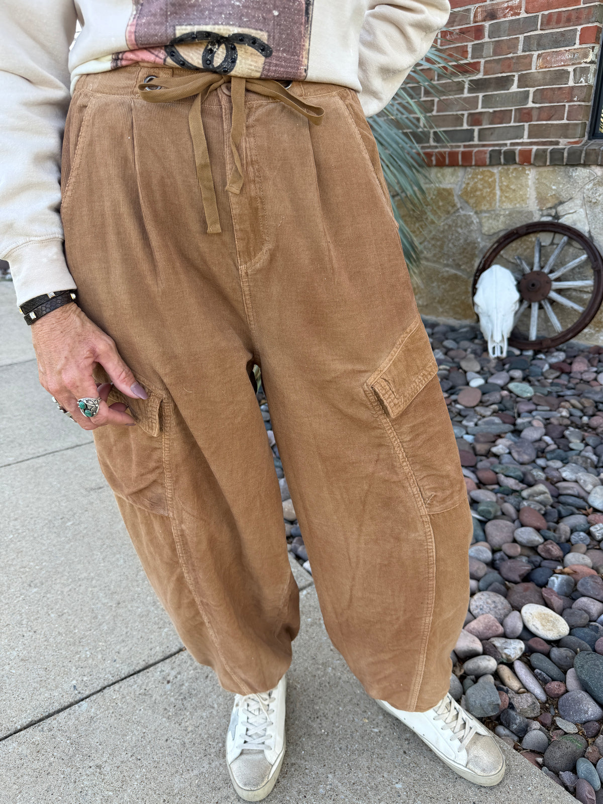 Corduroy Cargo Trousers