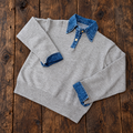 Emely Contrast Knit Sweater