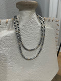 Mixed metal Navajo pearls