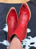 Red Shortie Western Boots