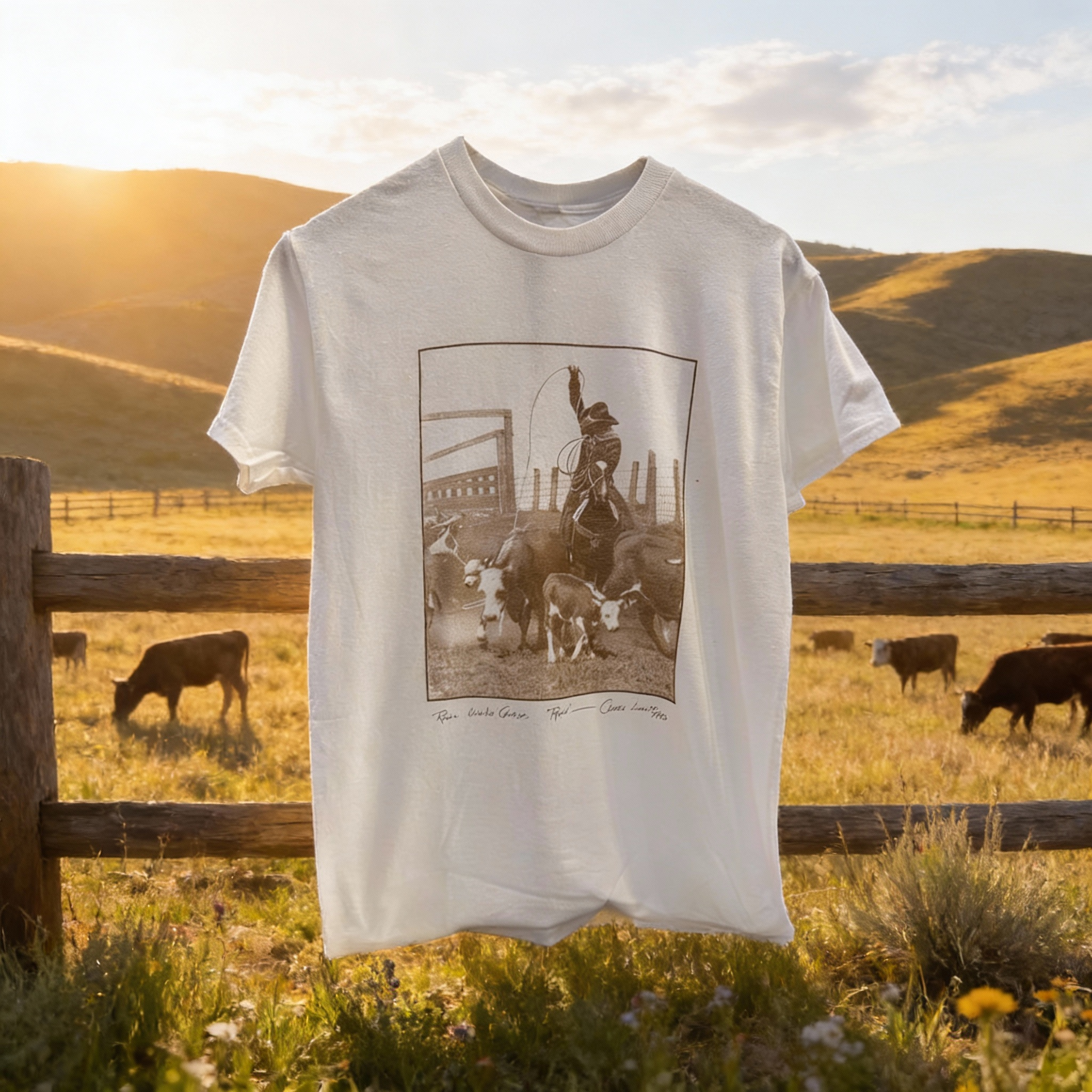 Pure West Iconic T-shirt “Ropin'”