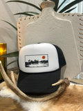Black and White Horses Trucker Hat