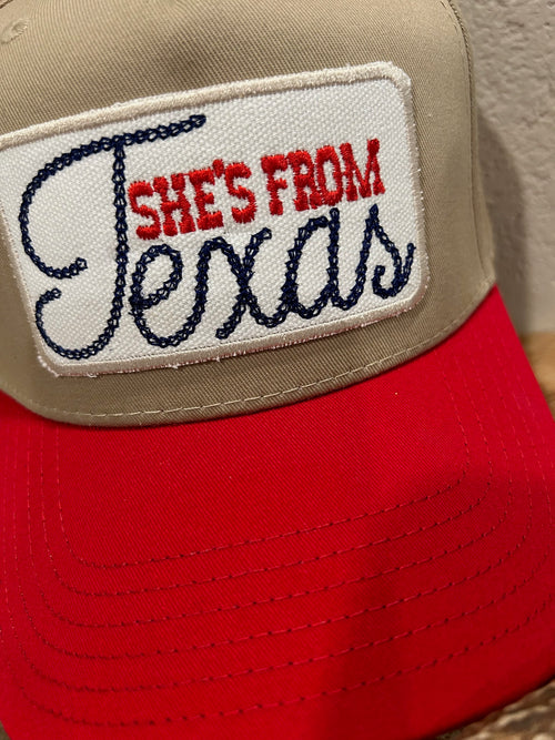 "She's From Texas" Trucker hat