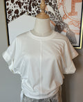 Classic White Puff Sleeve Tee
