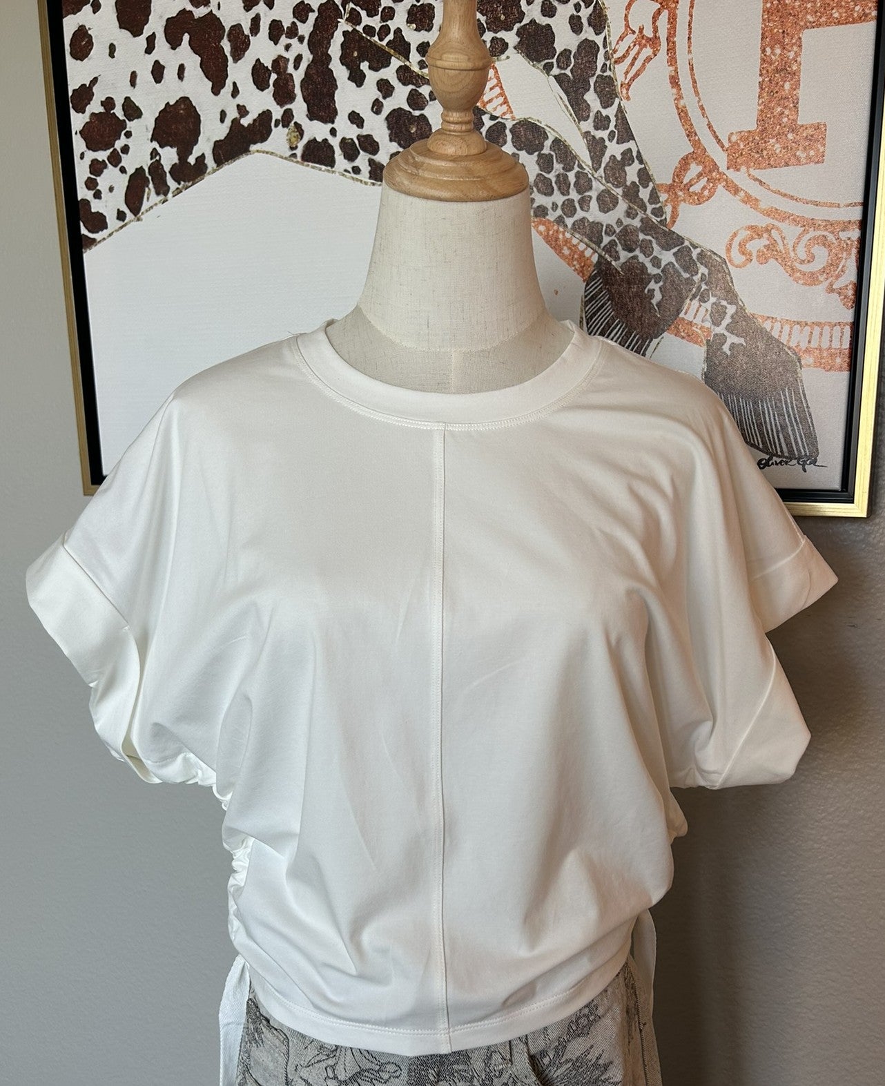 Classic White Puff Sleeve Tee