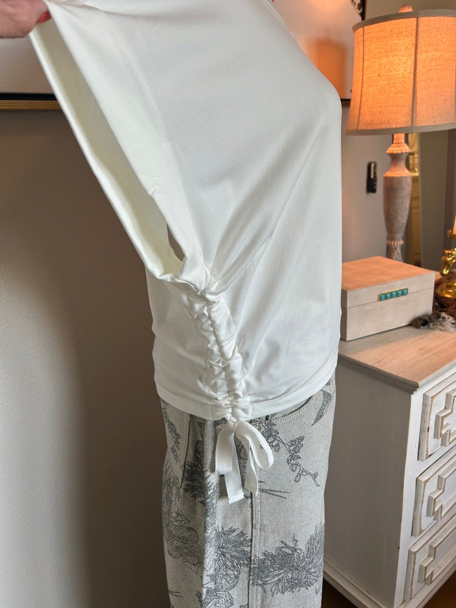 Classic White Puff Sleeve Tee