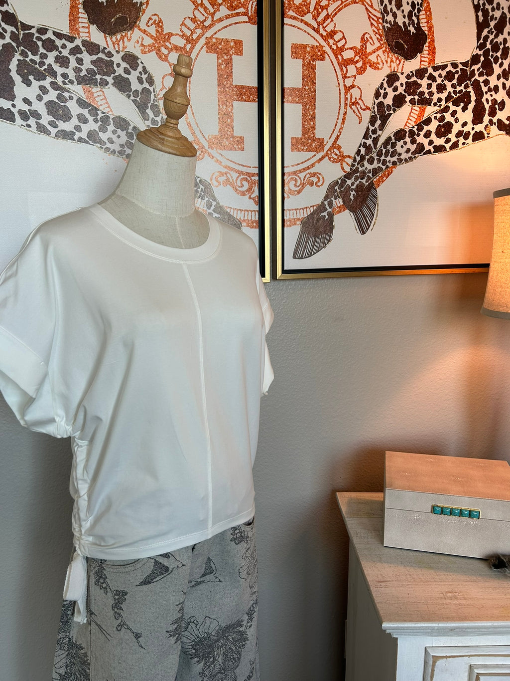 Classic White Puff Sleeve Tee