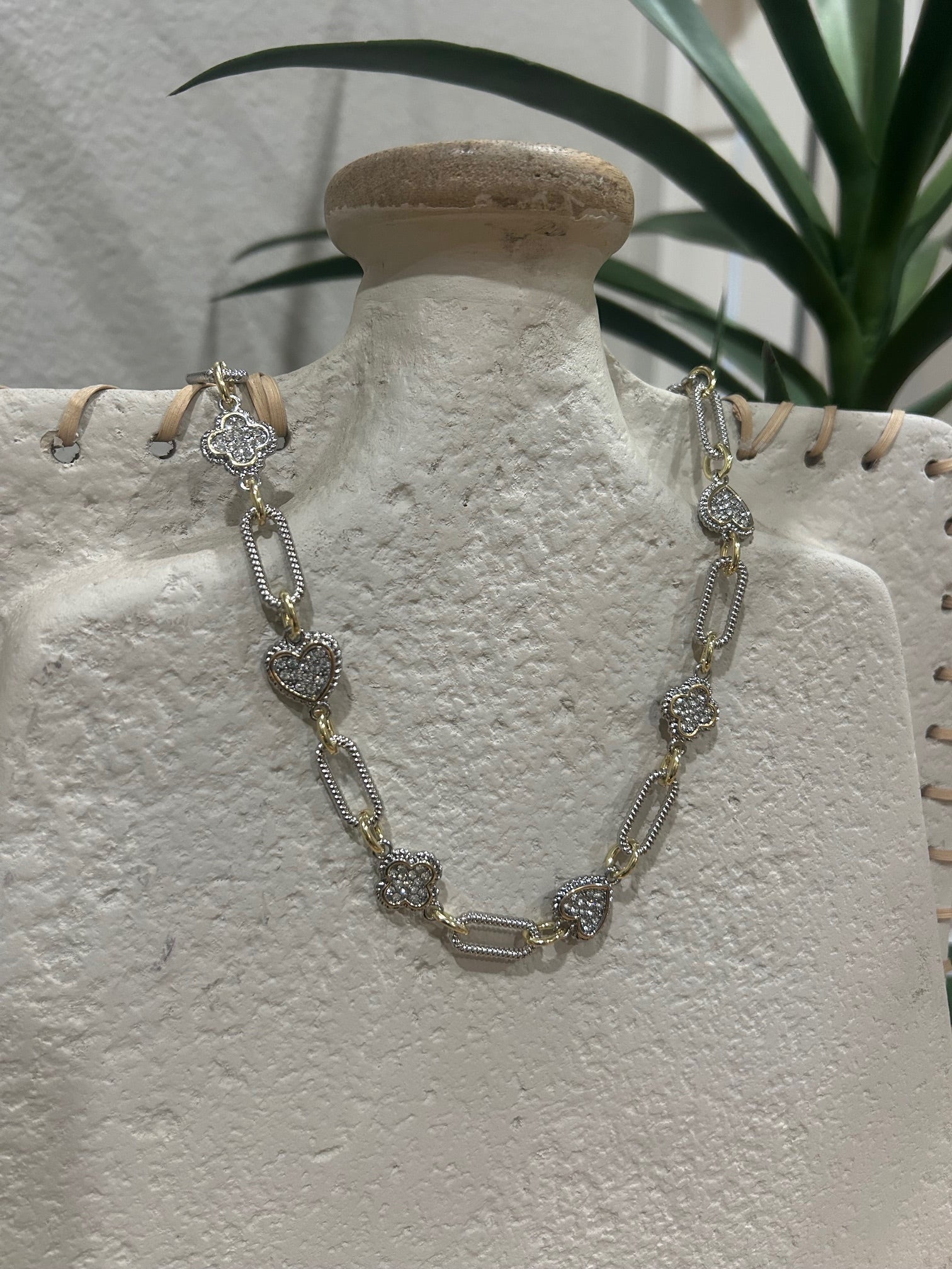 Golden Meadow Charm Necklace