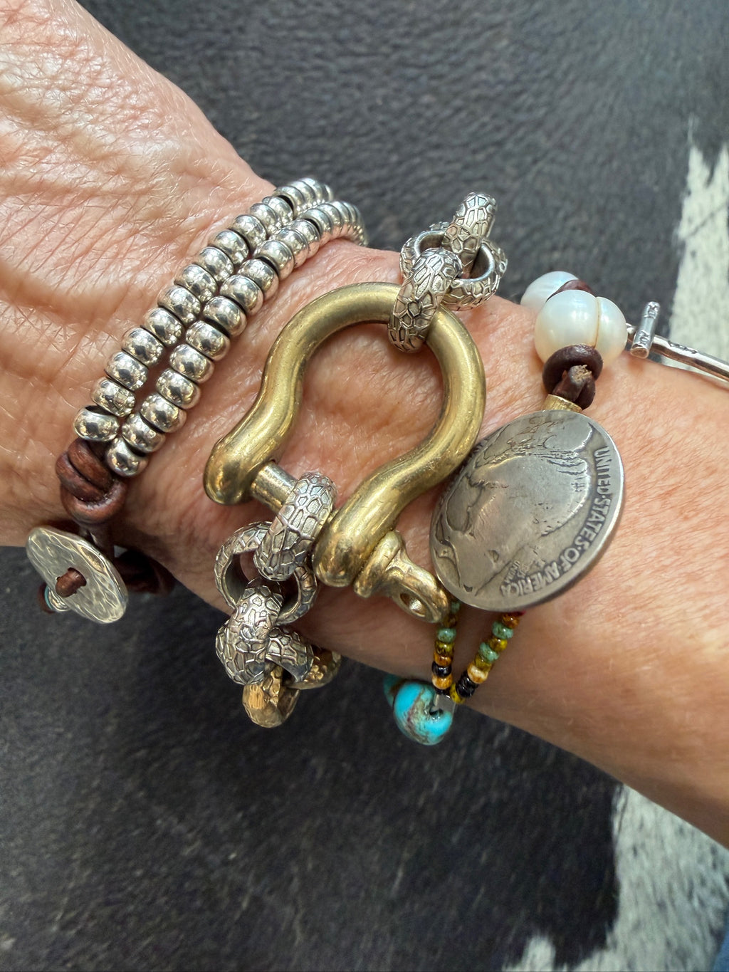 V2 Vintage Single Shackle Bracelet
