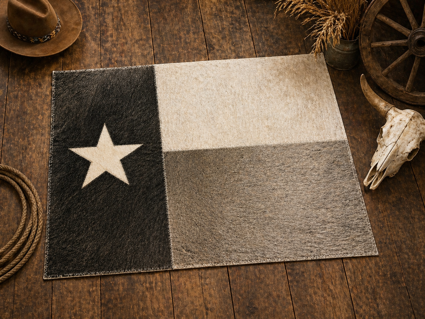Texas Cowhide Rug