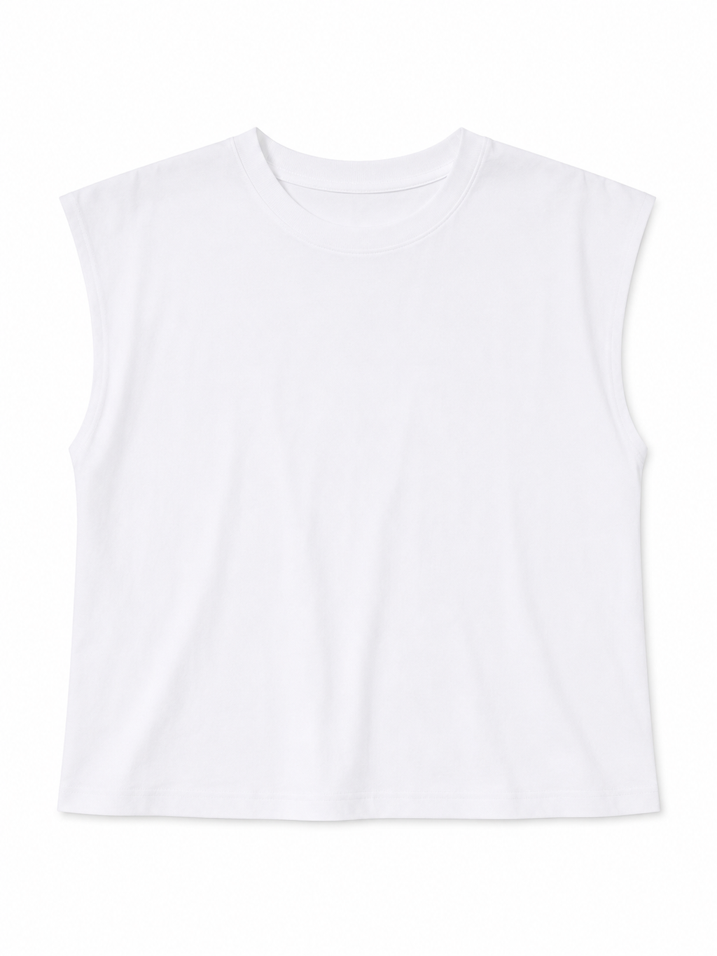 Crew Neck Cap Sleeve