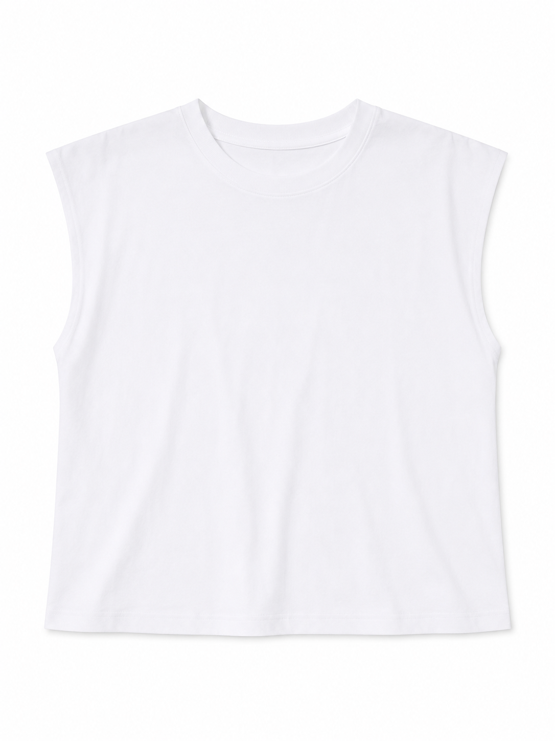 Crew Neck Cap Sleeve