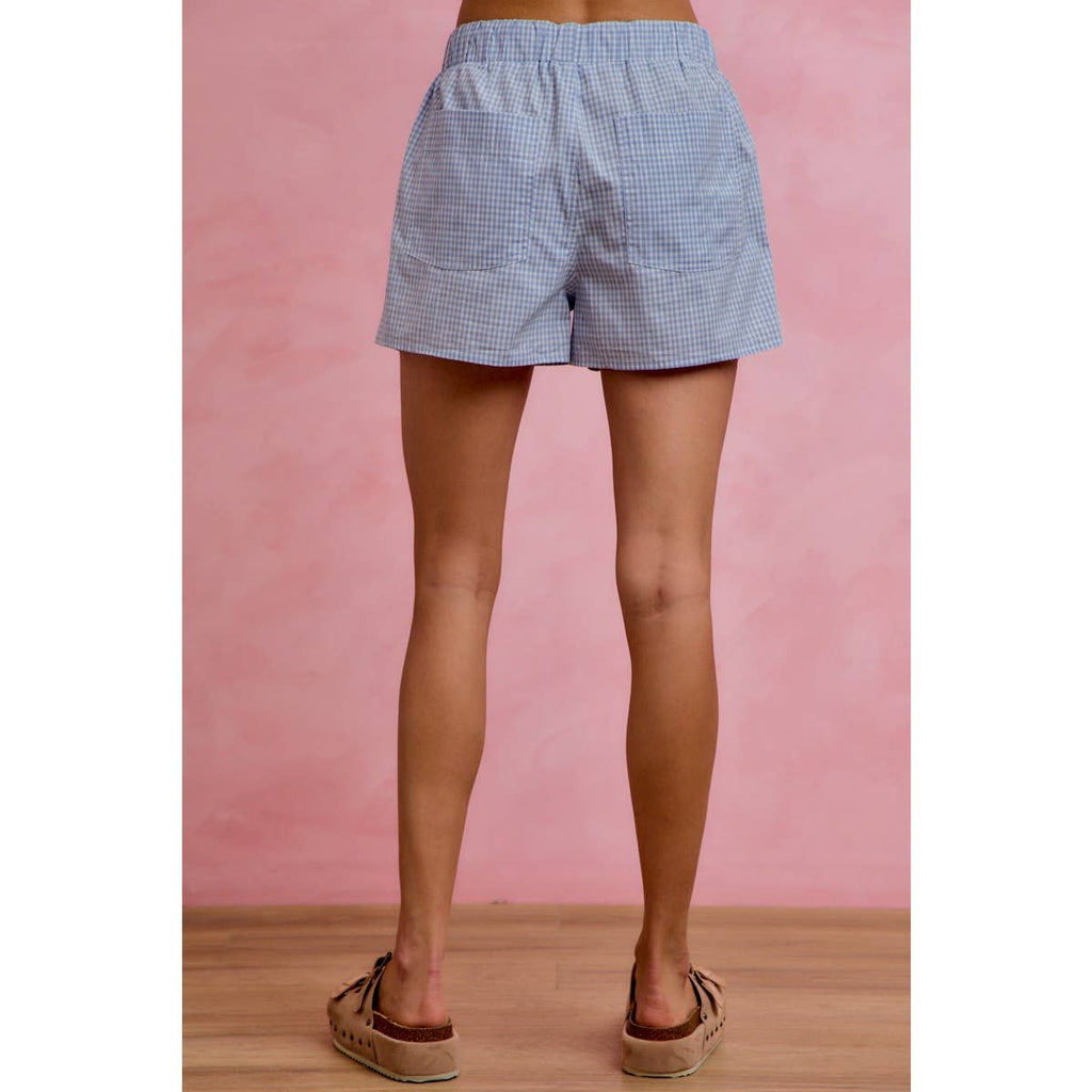 CHECK GINGHAM SHORTS