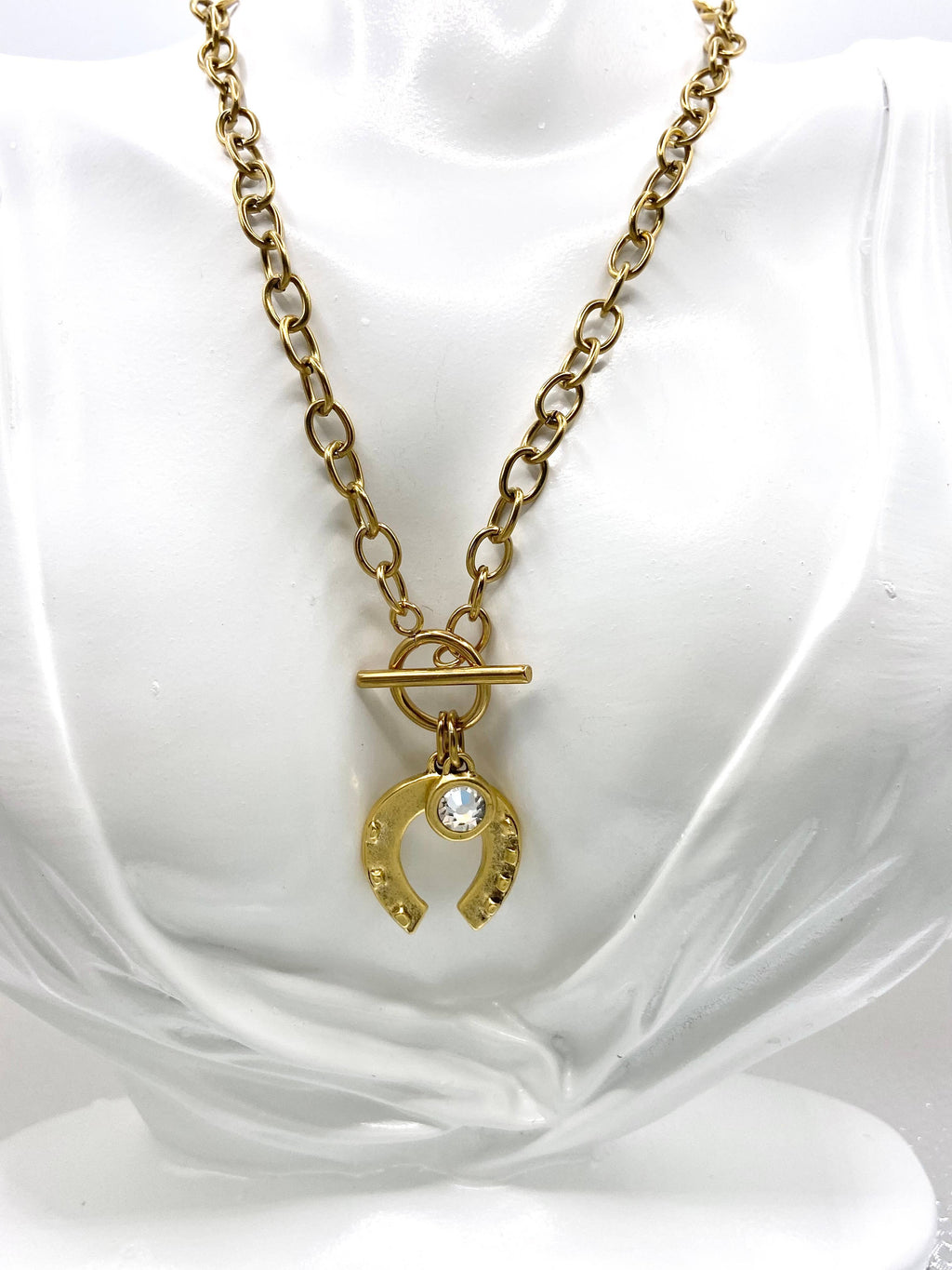 Horse shoe luxe symbol of lucky fortune 