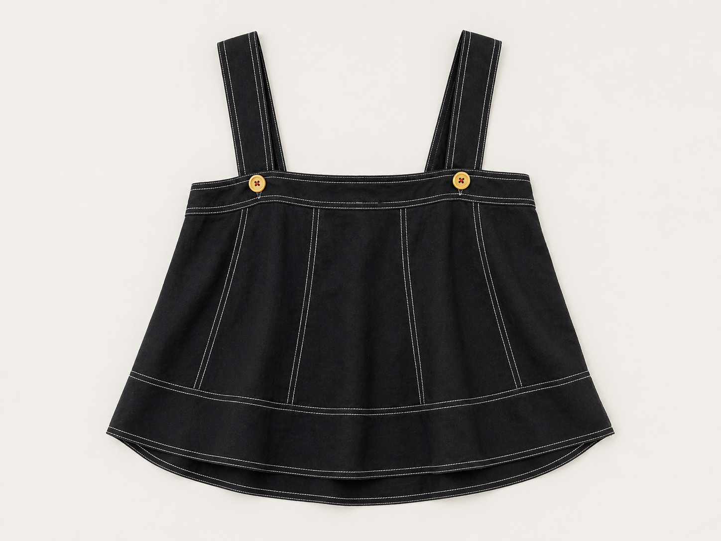 Navy Contrast Stitch Two-Piece Set