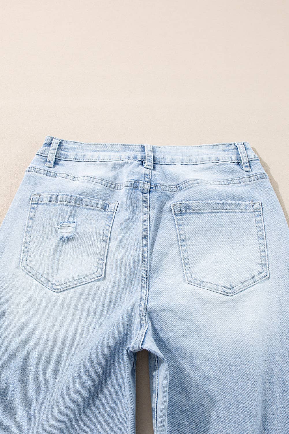 Blue Light Wash Distressed Jeans