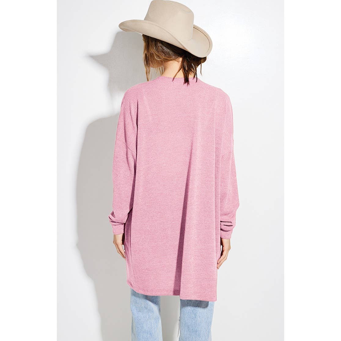 Holiday Cheers Glitter print Knit Cardigan