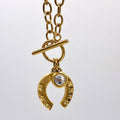 Horse shoe luxe symbol of lucky fortune 