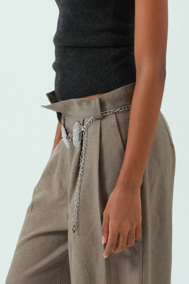 Ethnic Carved Chain Belt – Vintage Style
