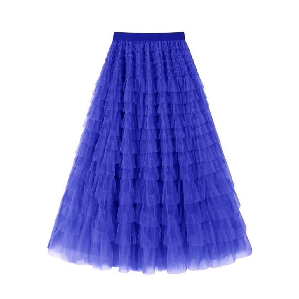 Mesh Tiered Skirt