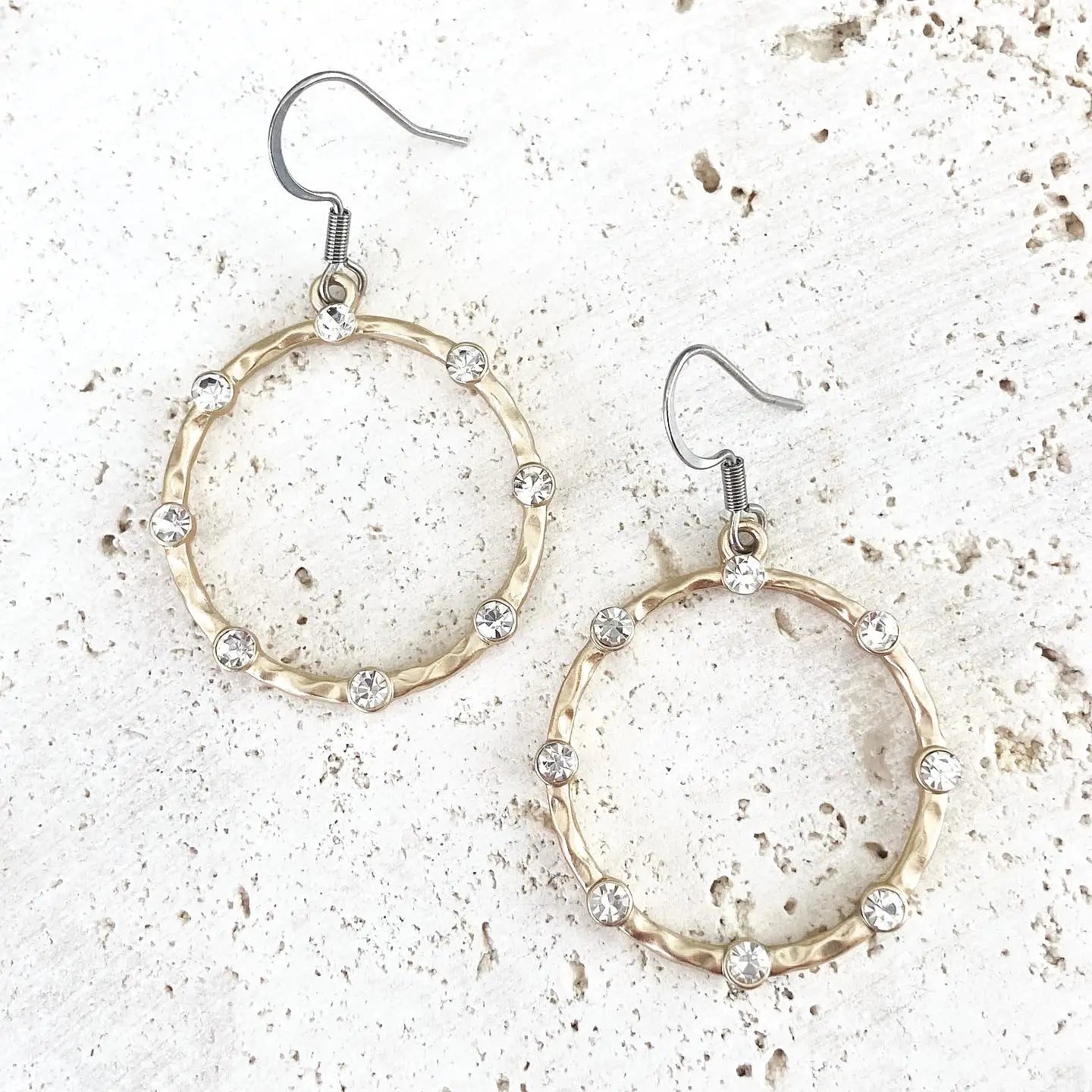 Crystal Earring Edgy Boutique Hoop