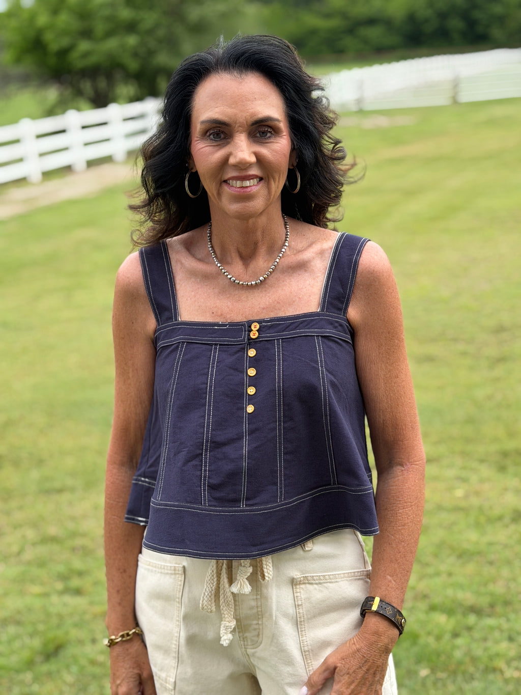 Sleeveless Peplum Hem Top